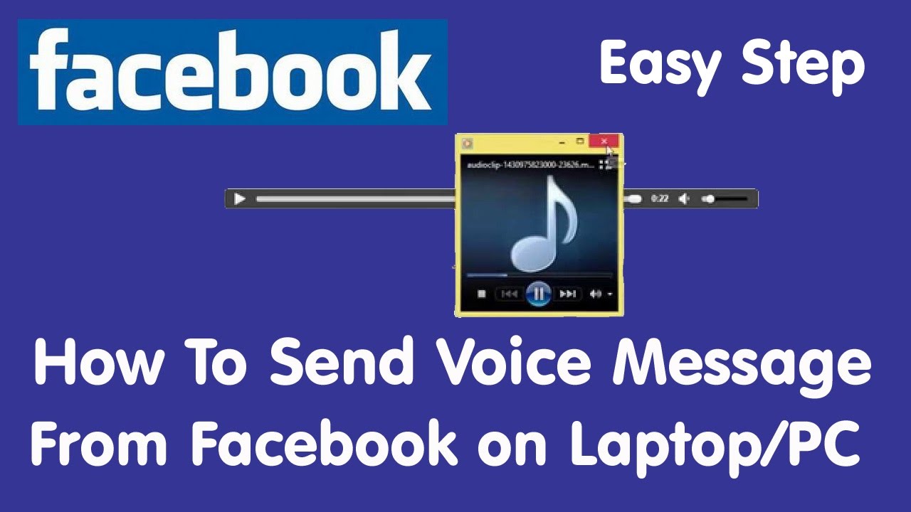 How To Send Voice Message from Facebook on Laptop or PC Final II Record and Send Your Audio Message